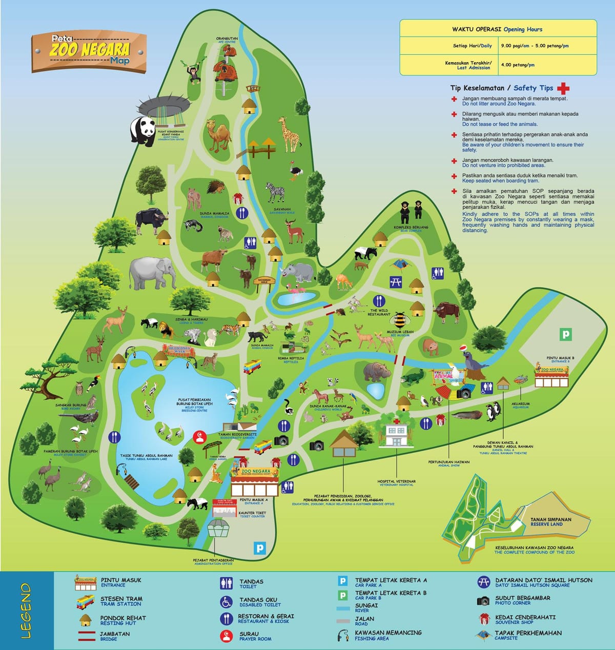 Kuala Lumpur (KL) zoo park map