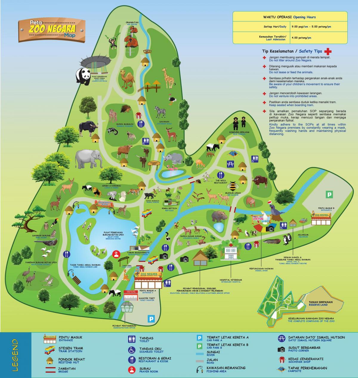 Kuala Lumpur (KL) zoo park map
